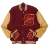 Nickeil Alexander-Walker Vintage DeLong Sports Connection 2003 Saxons Maroon Letterman Varsity Jacket