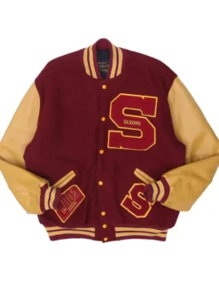 Nickeil Alexander-Walker Vintage DeLong Sports Connection 2003 Saxons Maroon Letterman Varsity Jacket