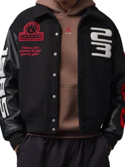 Jordan Flight 23 Nike Black Varsity Jacket