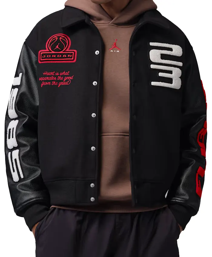 Jordan Flight 23 Nike Black Varsity Jacket