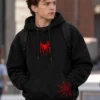 Order Great Power Spider Man Tom Holland Oversized Black Hoodie Sale