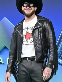 Orville-Peck-MTV-Awards-Show-2026-Black-Leather-Fringe-Studded-Jacket-Front