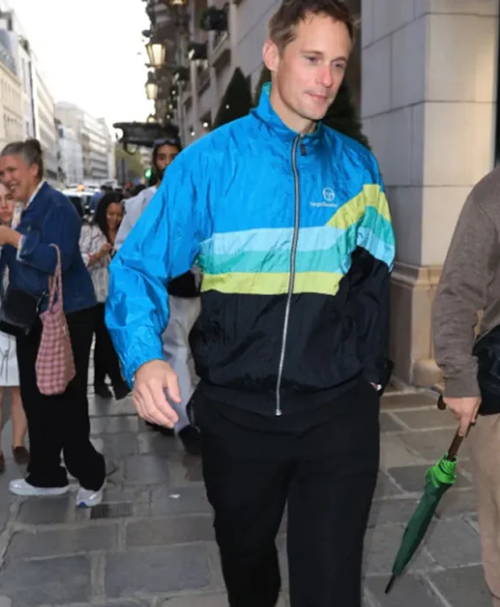 Paris-2026-Alexander-Skarsgard-Color-Block-Windbreaker-Track-Jacket