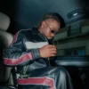 Paris Fashion Week Ademola Lookman Leather Tracksuit For Sale