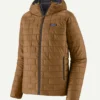 Patagonia Men’s Nano Puffer Parachute Brown Quilted Hooded Jacket