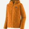 Patagonia Men’s Nano Puffer Parachute Orange Quilted Hooded Jacket