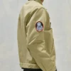 Plus 44 Mens Patch Utility Jacket Sand Khaki