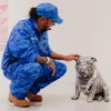 Plus 44 World Lewis Hamilton SINGAPORE Blue Camo Jacket and Pants Set