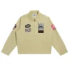 Plus 44 World Singapore Lewis Hamilton Patch Utility Jacket Sand Khaki