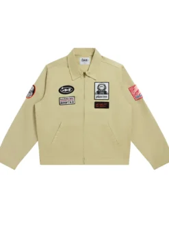 Plus 44 World Singapore Lewis Hamilton Patch Utility Jacket Sand Khaki