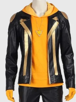 Pokemon-Go-Team-Spark-Black-Gold-Leather-Jacket