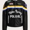 Polo Ralph Lauren Black Leather Racing Jacket