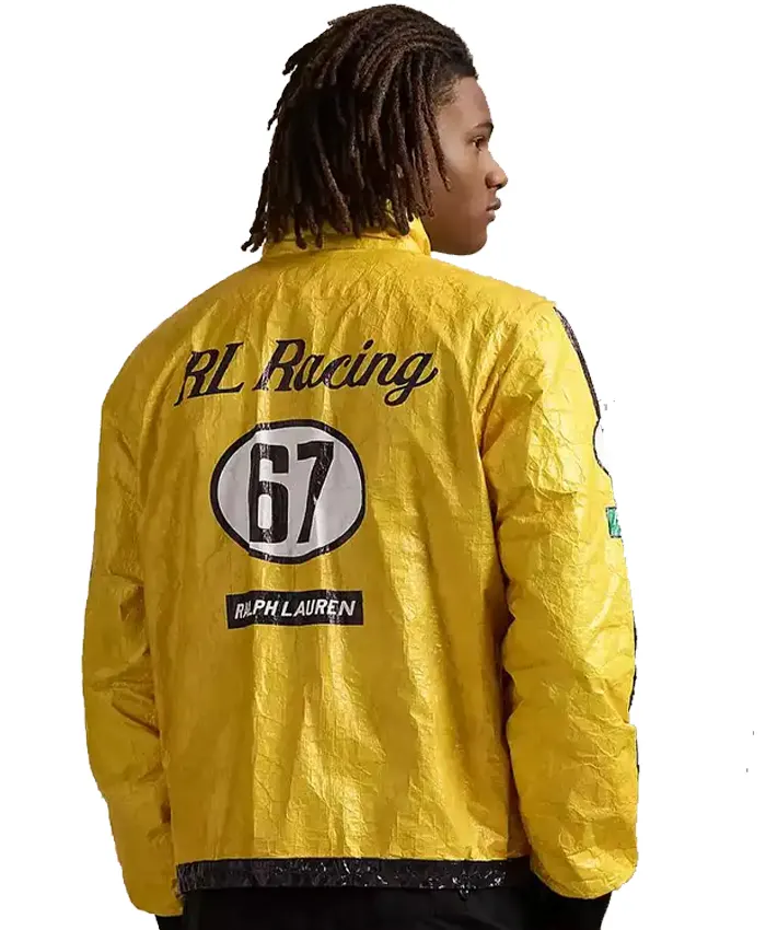 Polo Ralph Lauren Yellow Racing Jacket Back