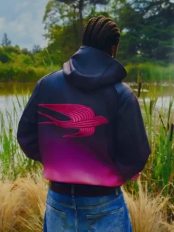 Prince Gyasi X Maison Martell Zip Up Hoodie Back
