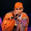 RB Tour Chris Brown Orange Jacket