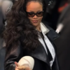 Rihanna-Paris-Fashion-Week-2026-Black-Leather-Biker-Jacket