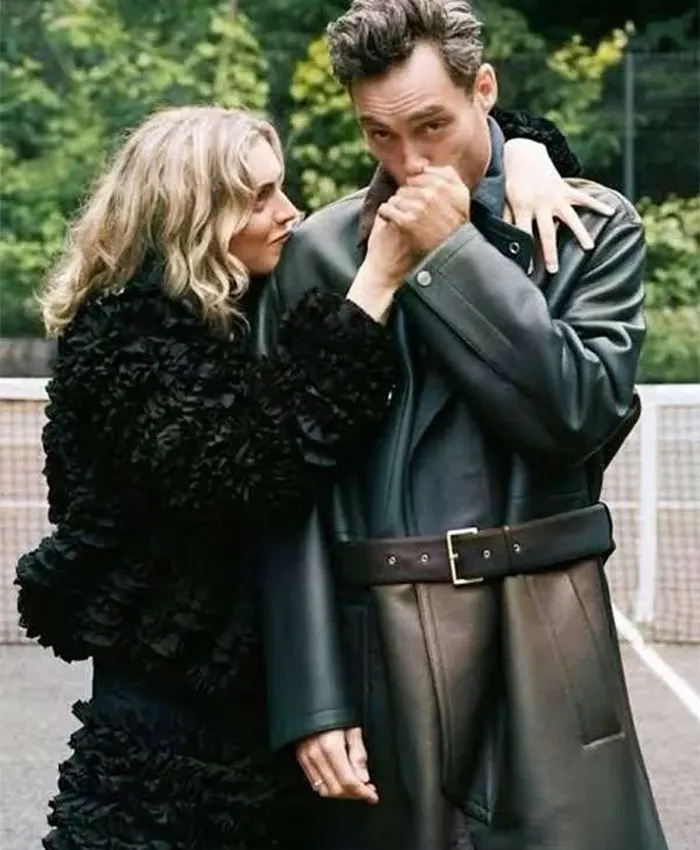 Rupert-Campbell-Black-TV-Series-Rivals-2026-Alex-Hassell-Black-Leather-Coat-Front