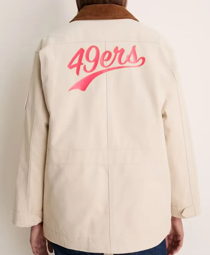 San Francisco 49ers Tuckernuck Women's Barn Jacket Back