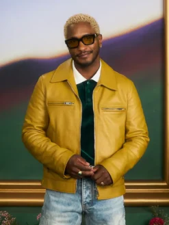 Scott Evans Culturecon Yellow Leather Jacket