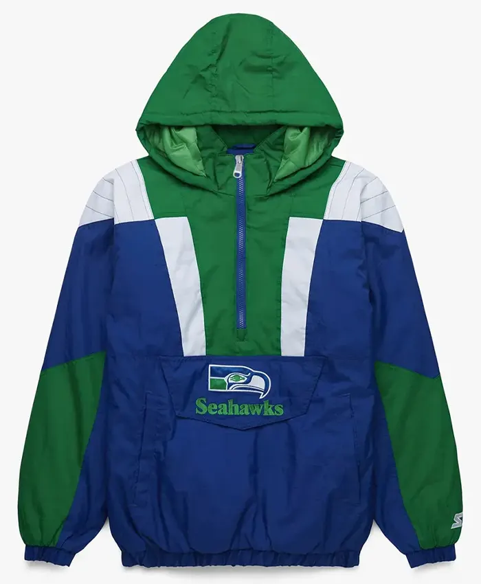 Seahawks Broncos Julian Love Retro Pullover Jacket For Sale