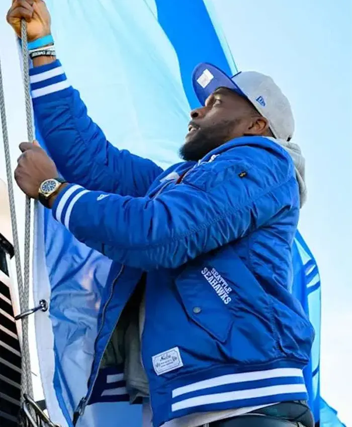 Seahawks Cliff Avril Bomber Jacket