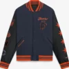 Shop Chicago Bears Nike 2026 Rivalries Collection Letterman Varsity Jacket In Navy