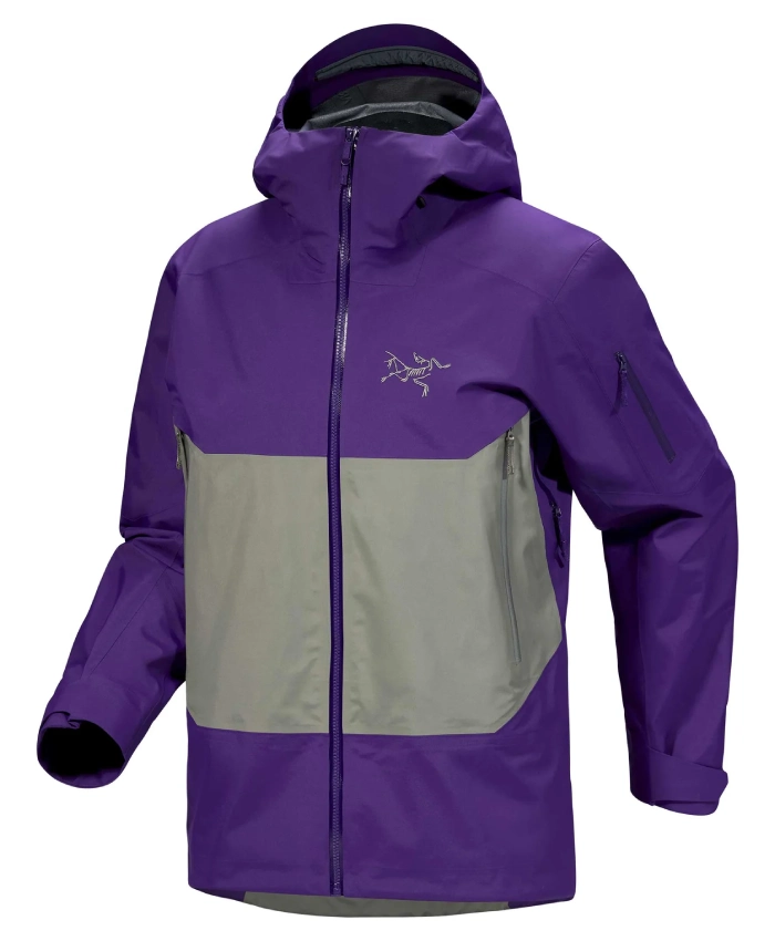 Shop Now Arc’teryx Sabre Purple Hooded Rain Polyester Jacket For Men