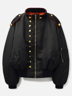 Shop Praying Marching Band Bomber Jacket In Black