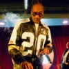 Shop Snoop Dogg DJing Pittsburgh Steelers Black and White Leather Bomber Jacket