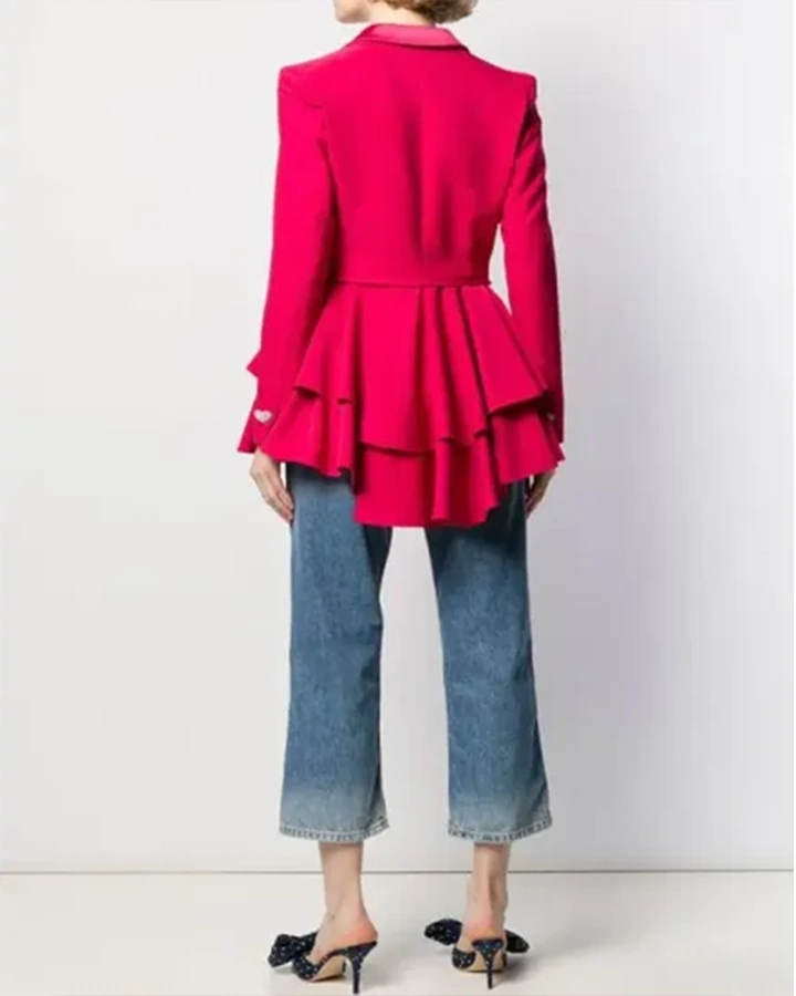 Shop-Ted-Lasso-S2-Keeley-Pink-Heart-Button-Wool-Blazer