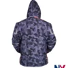 Shop Tony Stark Infinity War Hooded Track Cotton Jacket back view