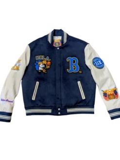 Shop UCLA Bruins Jeff Hamilton Navy Letterman Varsity Jacket For Men And Women