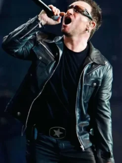 Singer-Bono-Vox-U2-Innocence-Experience-Black-Leather-Jacket