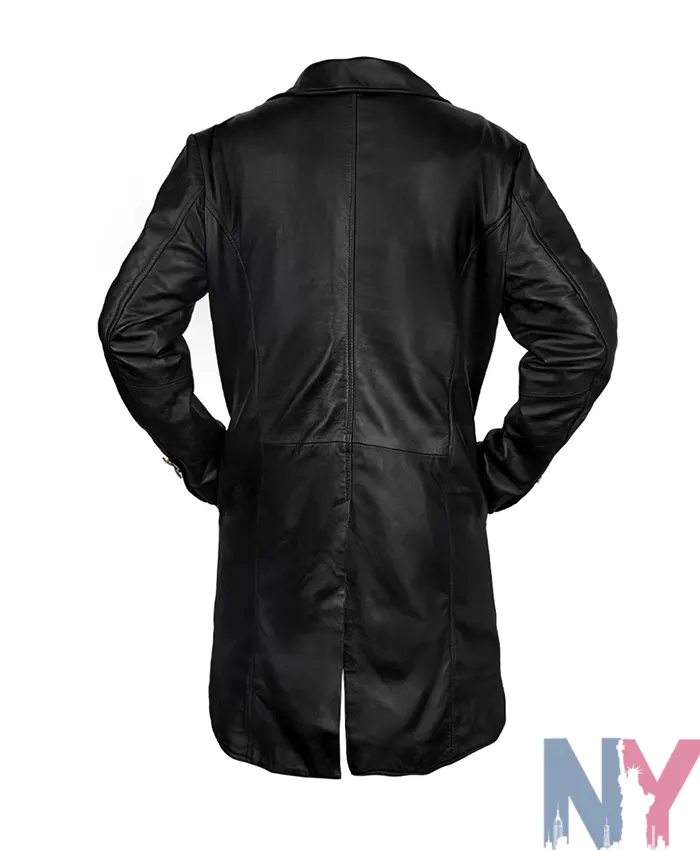 Singer Selena Quintanilla Embroidered Black Coat Back