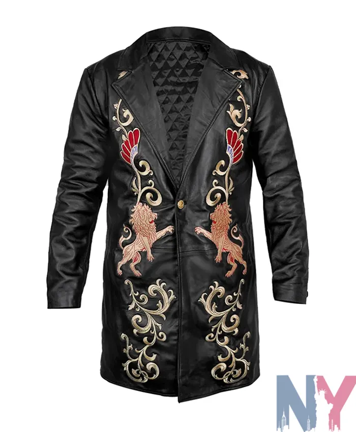 Singer Selena Quintanilla Embroidered Black Coat