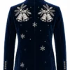 Snowman-Christmas-Blue-Velvet-Blazer-On-Christmas-Sale