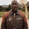 Space Jam × Louis Vuitton Brown Leather Bomber Jacket