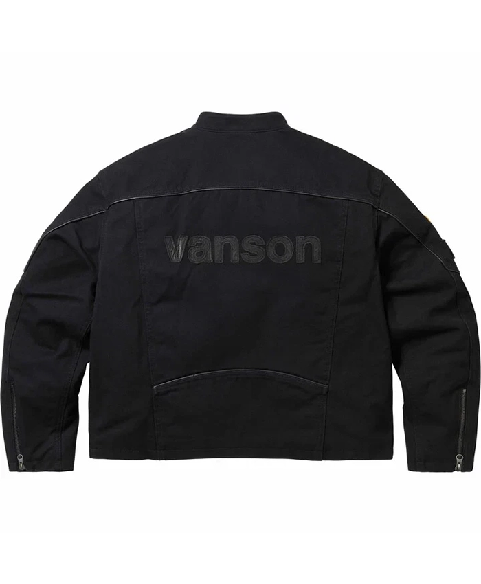 Supreme Vanson Leathers Cordura Cotton Jacket Back