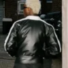 TML Vibez Black Leather Jacket Back