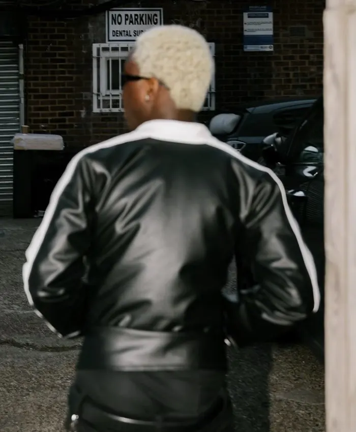 TML Vibez Black Leather Jacket Back