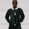 TML Vibez London Black Leather Jacket
