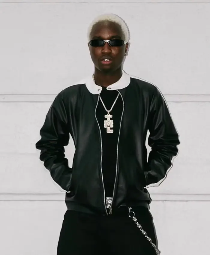 TML Vibez London Black Leather Jacket