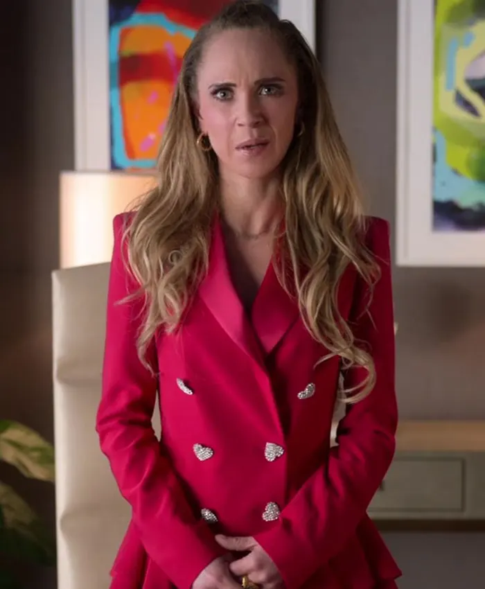 Ted-Lasso-S2-Keeley-Pink-Heart-Button-Wool-Blazer-front