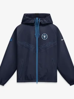 Tennessee Titans Nike 2026 Rivalries Collection Navy Windrunner Full-Zip Up Jacket With Hood