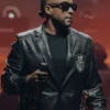 The Last King World Tour 2026 Don Omar Black Leather Coat