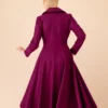 The Odyssey Wine Purple Coat Back
