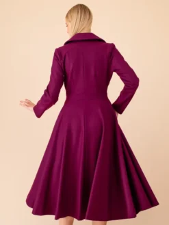 The Odyssey Wine Purple Coat Back