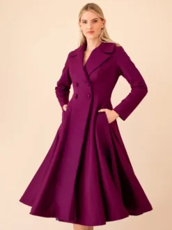 The Odyssey Wine Purple Sewing Coat
