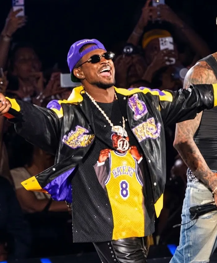 The-RB-Tour-Usher-Lakers-Leather-Varsity-Jacket