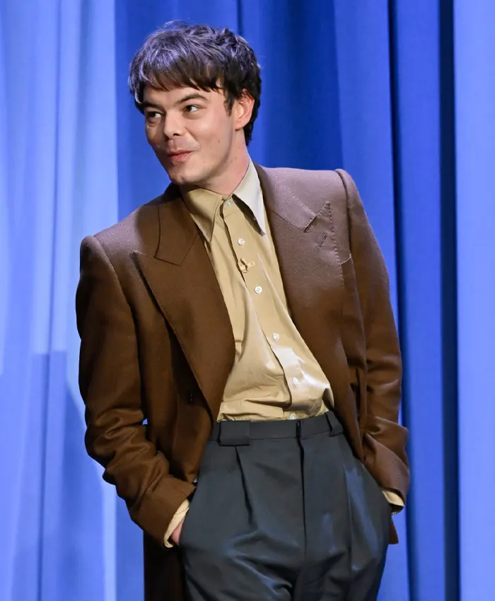 The Tonight Show Charlie Heaton Blazer Brown